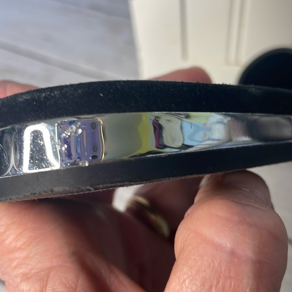 Lauren Ralph Lauren Davan Black Slide Sandal with LRL Silver Signature B… - Picture 13 of 14